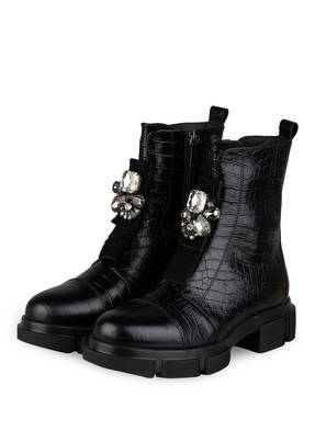 NO CLAIM Plateau-Boots ELENA 12 mit Schmucksteinbesatz