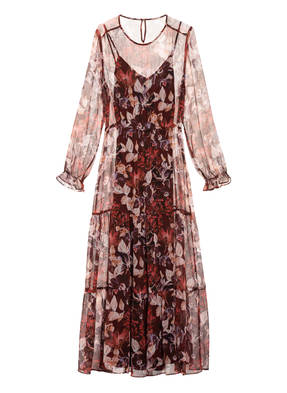 Mrs & HUGS Seidenkleid mit Volantbesatz