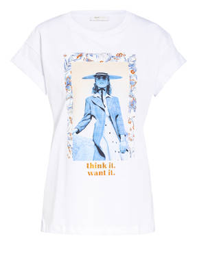 rich&royal T-Shirt mit Schmucksteinbesatz