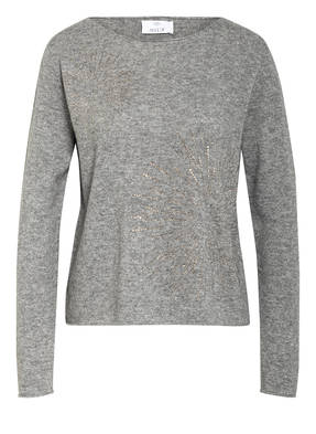 ALLUDE Pullover mit Cashmere und Schmucksteinbesatz