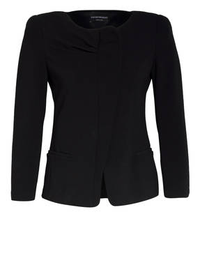 EMPORIO ARMANI Blazer mit Satinbesatz