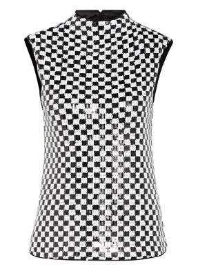 EMPORIO ARMANI Top mit Paillettenbesatz