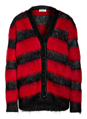 SAINT LAURENT Oversized-Strickjacke mit Glitzergarn