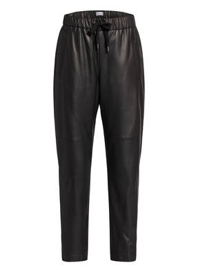 BRUNELLO CUCINELLI 7/8-Lederhose im Joggingstil