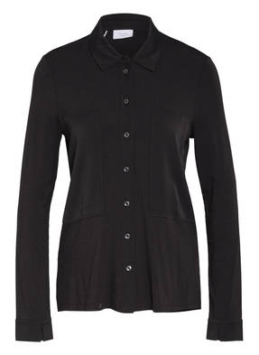 Marc O'Polo Pure Hemdbluse im Materialmix mit Seide