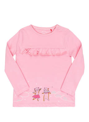s.Oliver Longsleeve mit Rüschenbesatz