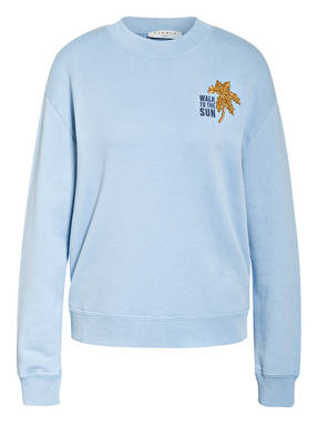 sandro Sweatshirt mit Schmucksteinbesatz