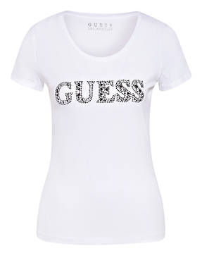 GUESS T-Shirt mit Schmucksteinbesatz