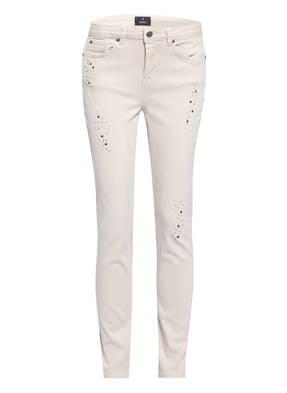 monari Skinny Jeans mit Schmucksteinbesatz