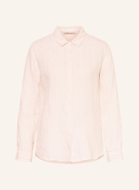 Barbour Hemdbluse Marine Aus Leinen rosa