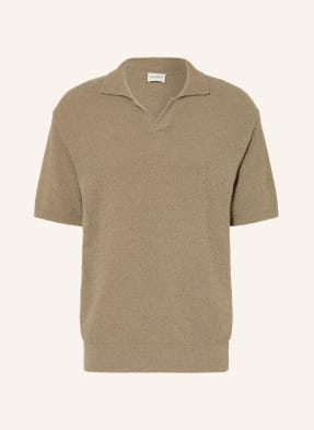 Closed Pletené Polo Tričko khaki