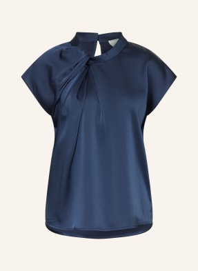 Neo Noir Blusenshirt Fleur Aus Satin blau