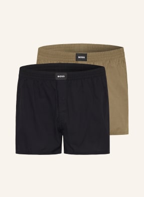 Boss 2er-Pack Web-Boxershorts S. Cw Peach braun