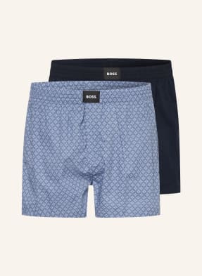 Boss 2er-Pack Web-Boxershorts S. Cw Peach blau