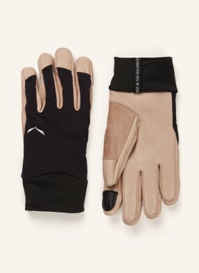 Salewa Multisportovní Rukavice Ortles S Funkcí Dotykového Displeje černá / béžová