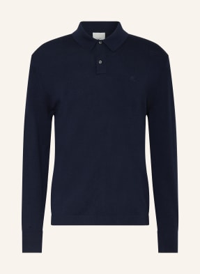 Calvin Klein Strick-Poloshirt blau