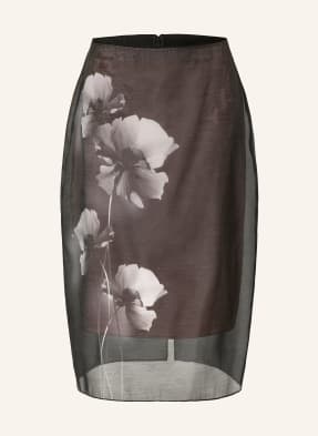 Ted Baker Sukně Vieva tmavě hnědá / světle šedá