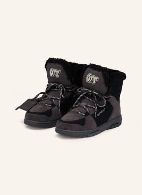 Off-White Šněrovací Boty černá / tmavě šedá