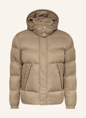 Boss Steppjacke Corbinian Mit Abnehmbarer Kapuze braun