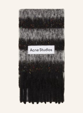 Acne Studios Šála S Alpakou černá / šedá