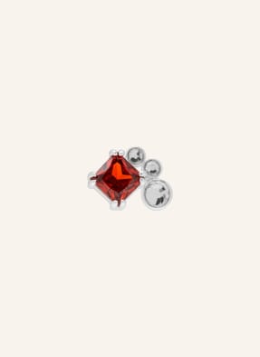 Lulu Copenhagen Náušnice Gala Red Bling Right červená / stříbrná