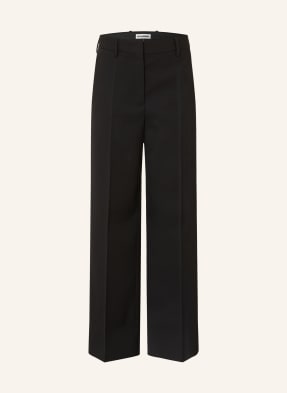 Jil Sander Kalhoty Marlene černá
