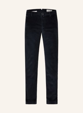 Jacob Cohen Manšestrové Chino Kalhoty Bobby Slim Fit tmavě modrá