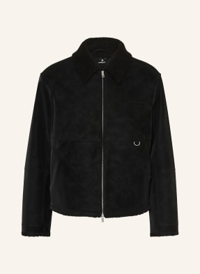 Represent Overjacket V Koženém Vzhledu černá
