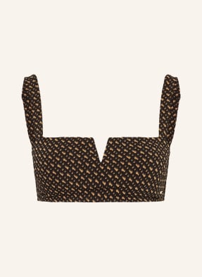 Boss Bandeau-Bikini-Top B Monogram schwarz