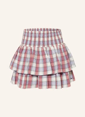 Tommy Hilfiger Sukně S Volánky světle červená / režná / tmavě modrá