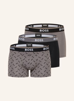 Boss 3er-Pack Boxershorts Power grau