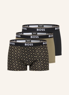 Boss 3er-Pack Boxershorts Power braun