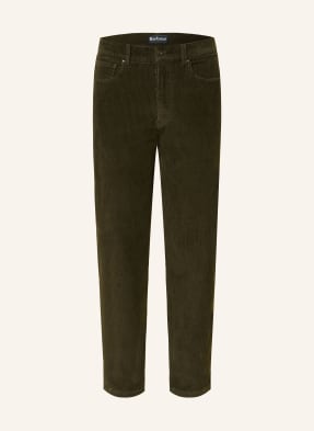 Barbour Cordhose Regular Fit gruen