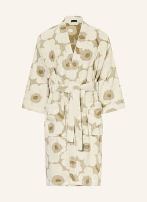 Marimekko Unisexový Župan krémová / olivová