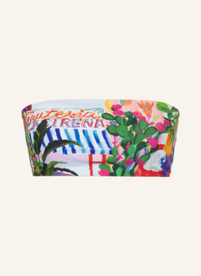 Seafolly Bandeau Bikiny La Boca tmavě modrá / červená / zelená