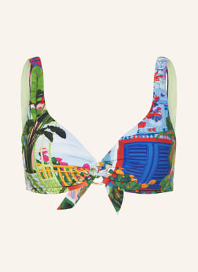 Seafolly Bralette Bikiny La Boca modrá / červená / tmavě modrá