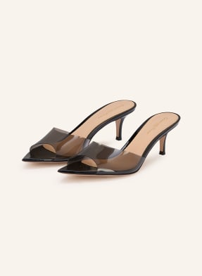 Gianvito Rossi Pantofle Elle 55 černá