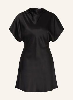 Mrs & Hugs Satinkleid schwarz