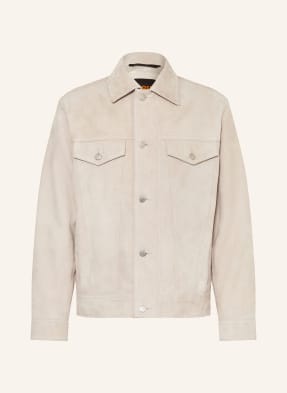 Boss Lederjacke Johot beige