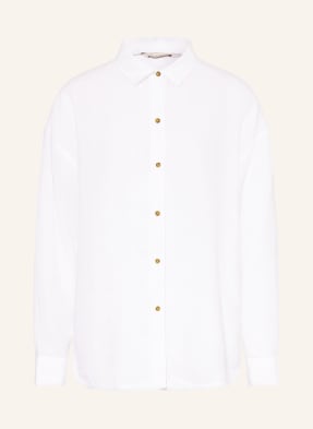 Barbour Hemdbluse Hampton Aus Leinen weiss