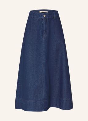 Barbour Džínová Sukně Maia tmavě modrá
