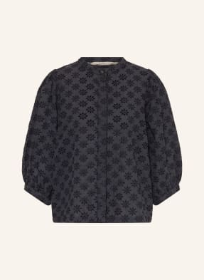 Barbour Blůza Layla Z Krajky S 3/4 Rukávy tmavě modrá