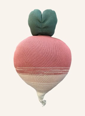 Lorena Canals Dekorativní Polštář Ramona The Radish světle červená / krémová / tmavě zelená