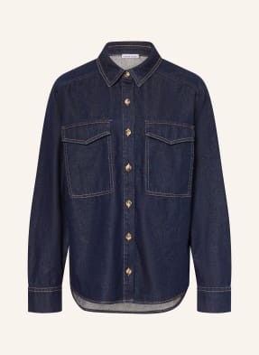 Mrs & Hugs Jeansbluse blau