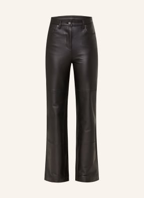 Monari Hose In Lederoptik schwarz