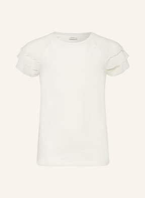S.Oliver Red T-Shirt Mit Volants weiss