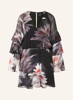 Ted Baker Šaty Nayvie S Volánky černá / červená / bílá