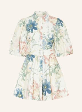 Ted Baker Šaty Olliiv Ve Stylu Košile S Lněným Vzorem krémová / světle zelená / tmavě modrá
