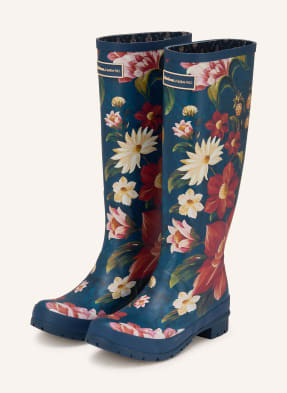 Barbour Gummistiefel Wild Flower blau