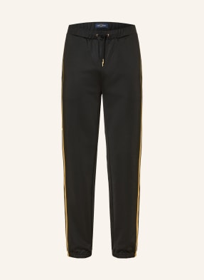 Fred Perry Kalhoty Ve Stylu Joggingových Kalhot Regular Fit S Pruhy Galon černá